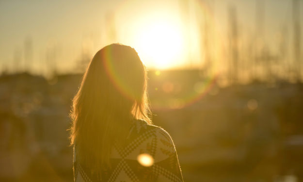 dawn-sunset-person-woman